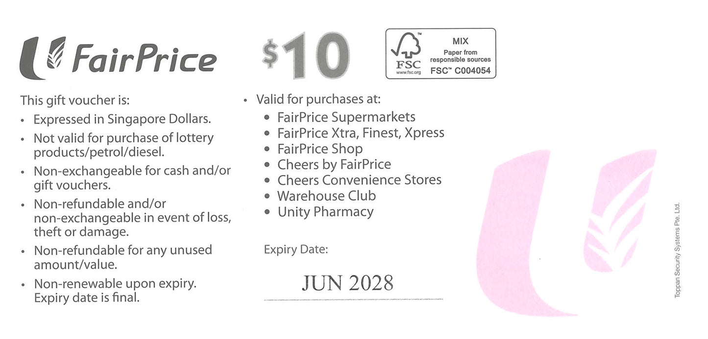 NTUC FairPrice Gift Voucher