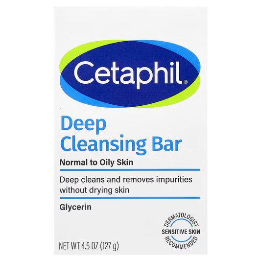 Cetaphil Deep Cleansing Bar for Dry/Sensitive Skin(3 pieces / Pack of 3)
