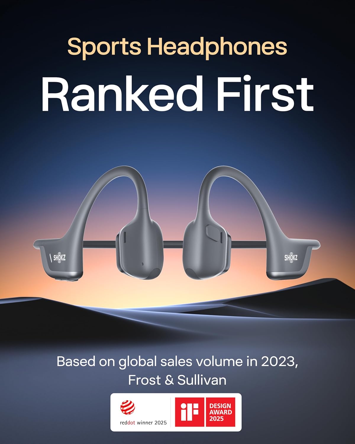 SHOKZ OpenRun Pro 2 Bone Conduction Sports Headphones