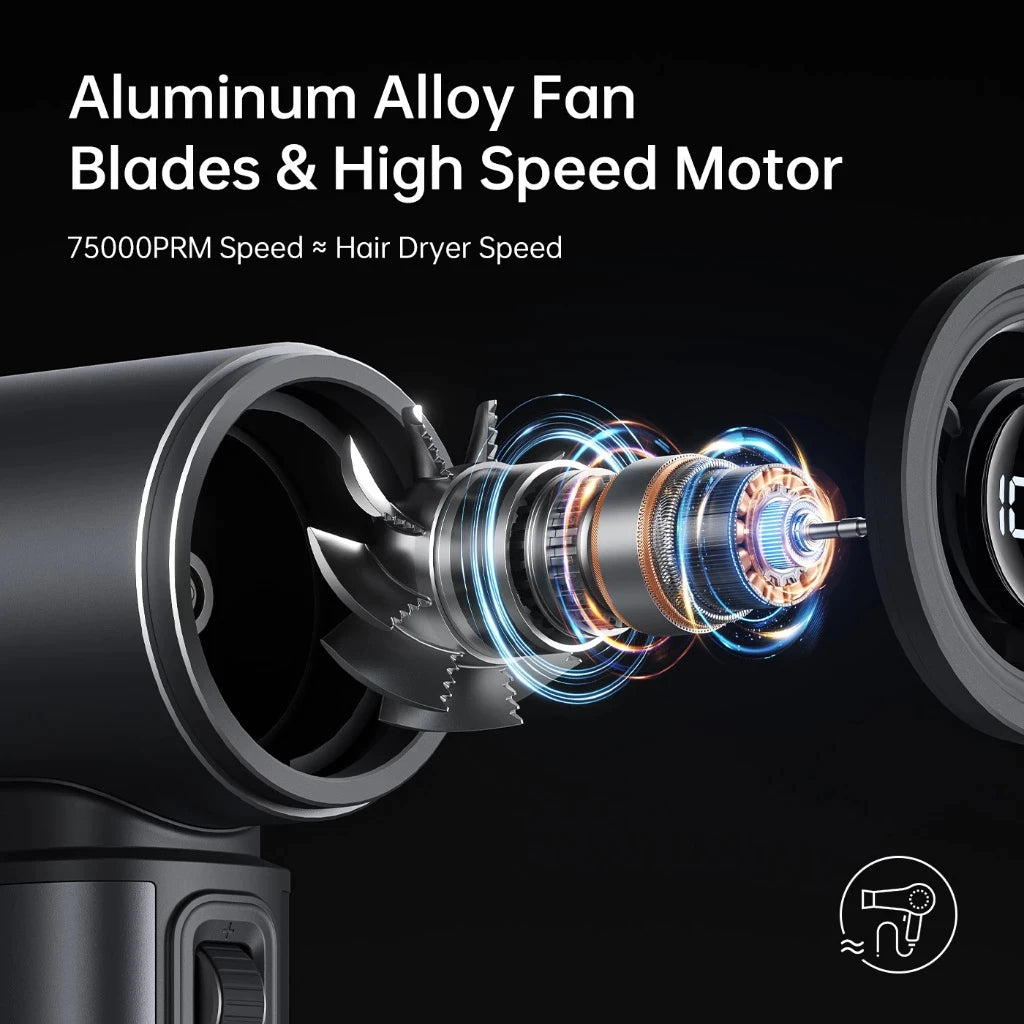 JISULIFE Portable Handheld Fan Ultra2, 9000mAh Max 25 Hrs(Local Singapore set)