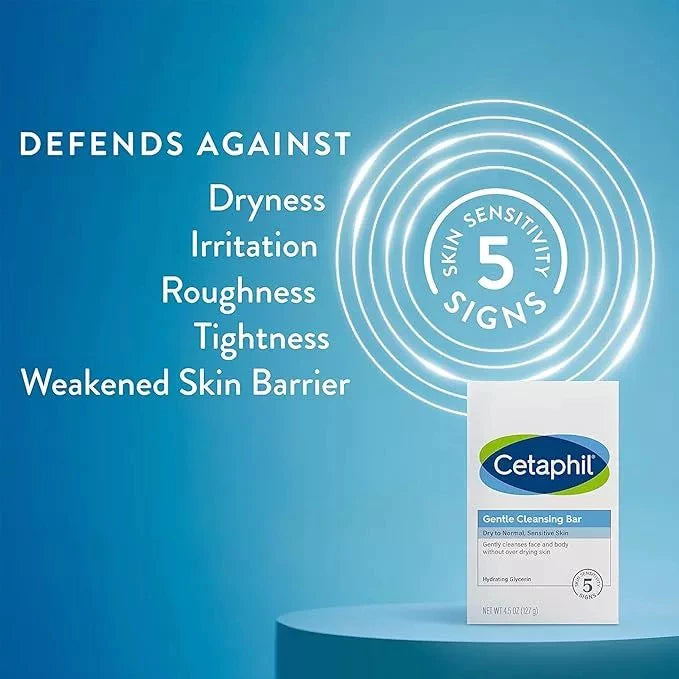Cetaphil Gentle Cleansing Bar 4.50 Oz (3 to 12)