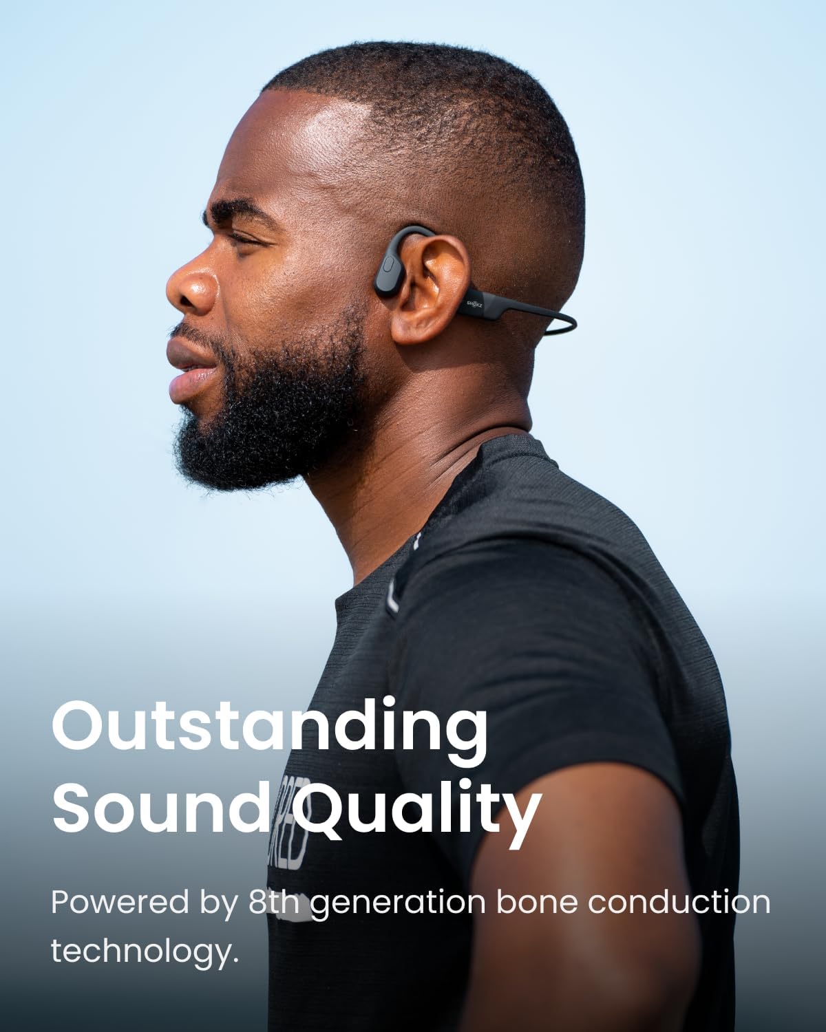 SHOKZ OpenRun Bone Conduction Headphones – Black   (SG Local Set | 2-Year Shokz Warranty)