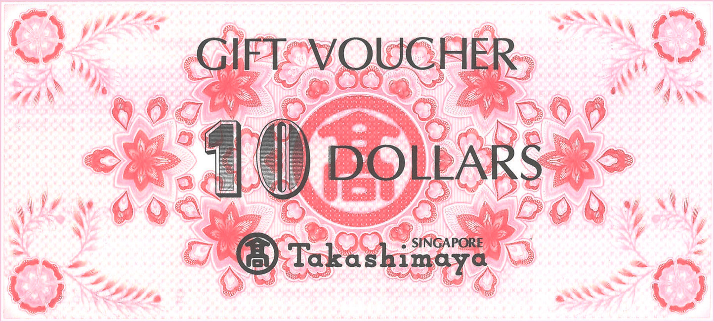 Takashimaya Vouchers - $50 & $10
